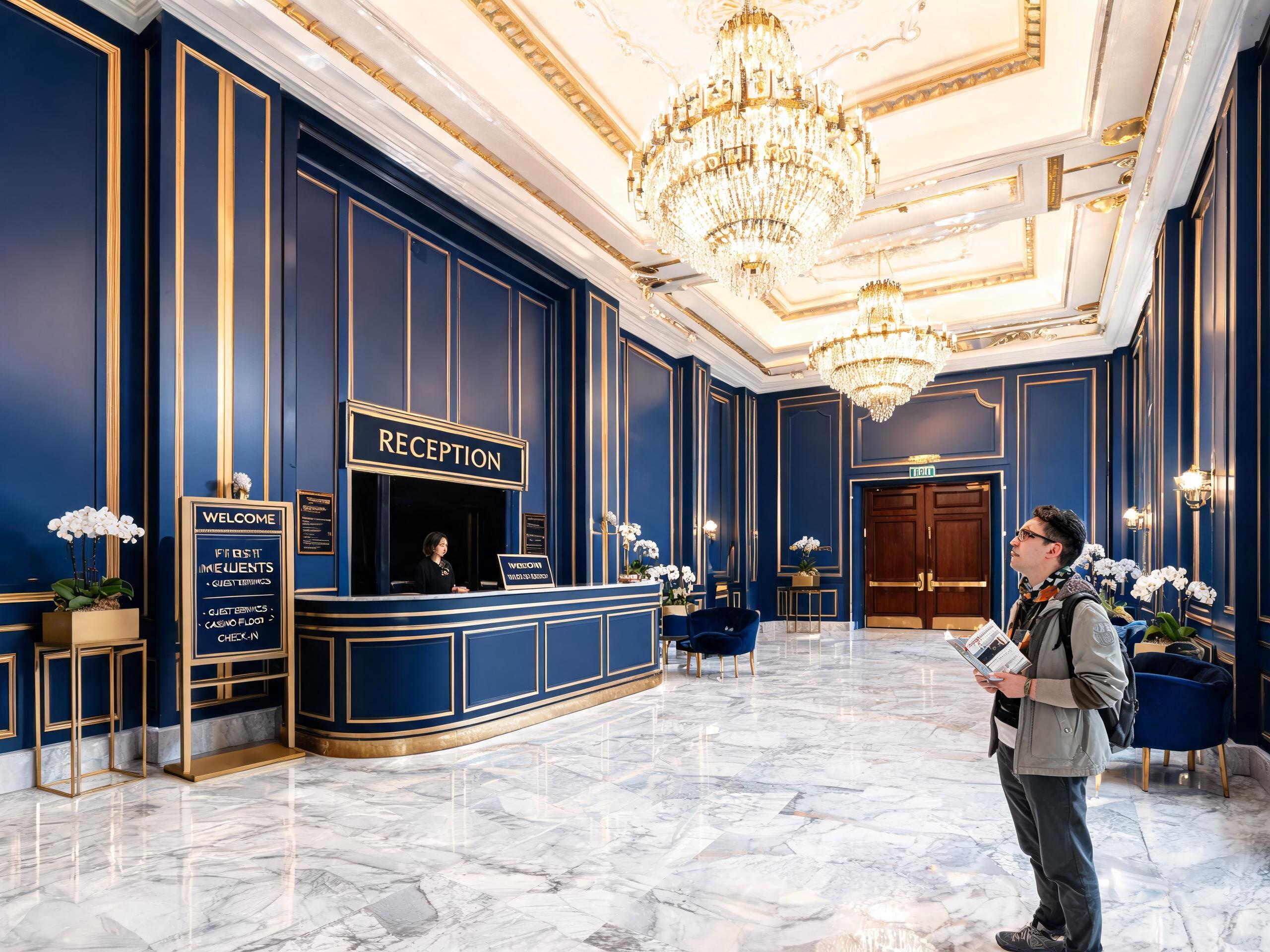 Hall de entrada de casino, guía para primera visita