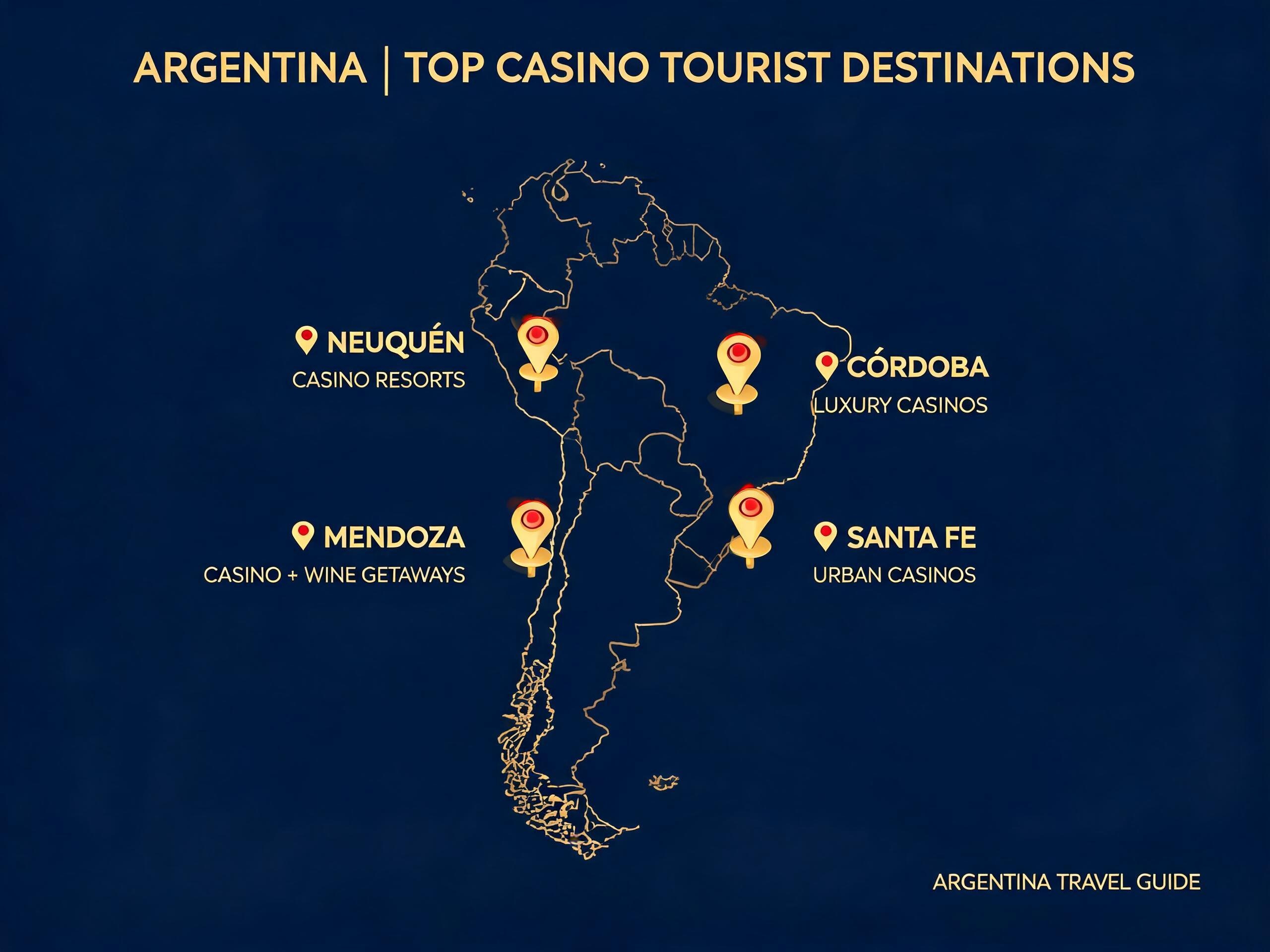 Destinos turísticos con casino en Argentina